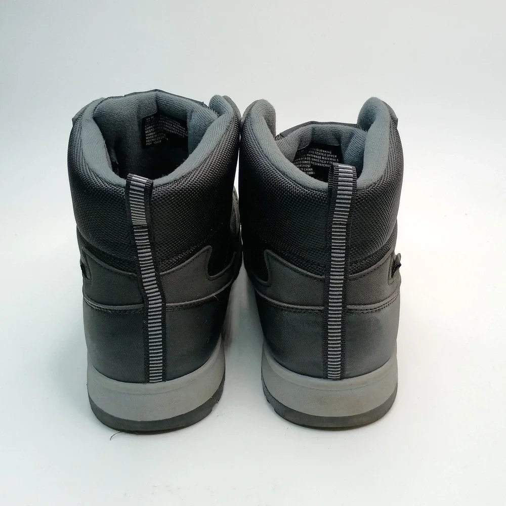 Weatherproof Jenkins Boots Men Size 11 Dark Grey Black Synthetic Textile
